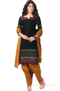 Shree Ganesh Cotton Printed Salwar Suit Dupatta Material(Un-stitched)